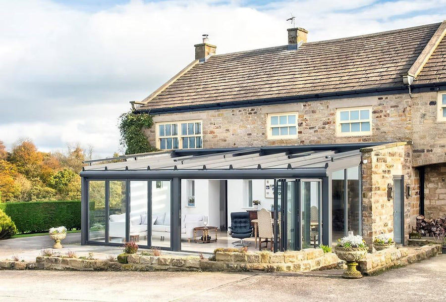 Toughened laminated glass for canopies and garden rooms supplied cut to size