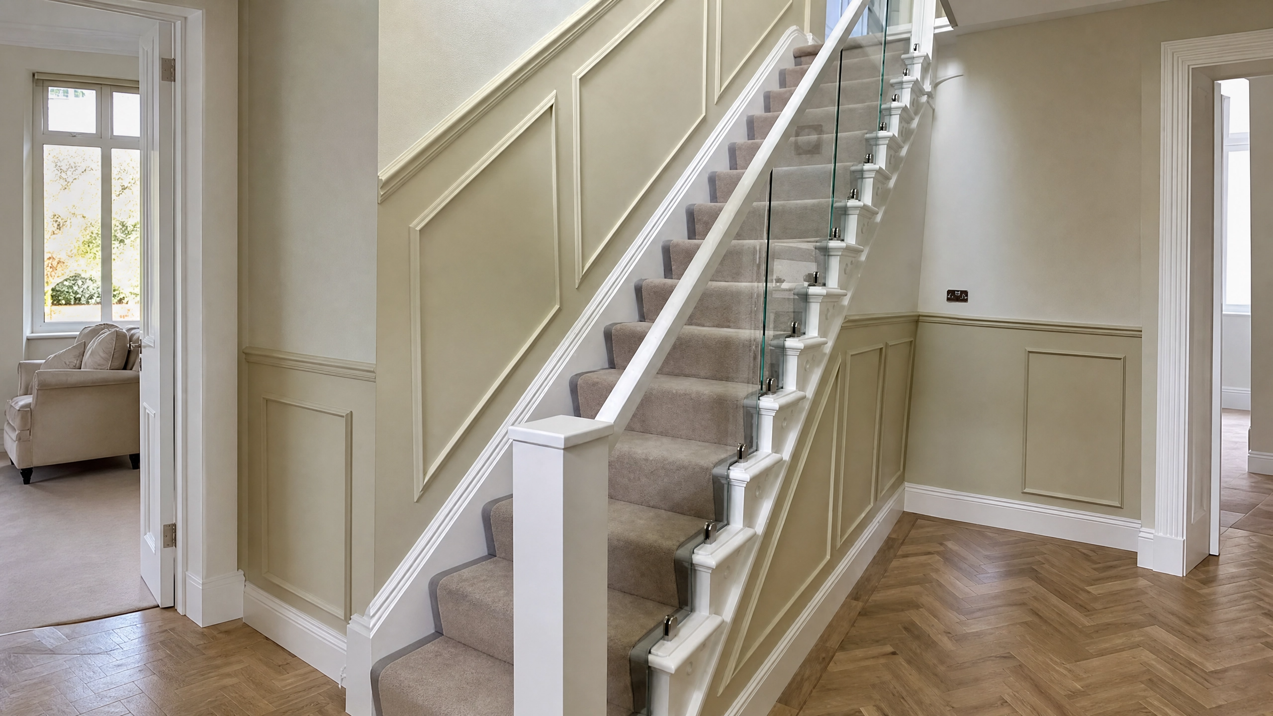 Internal Glass Staircase - Nottinghamshire