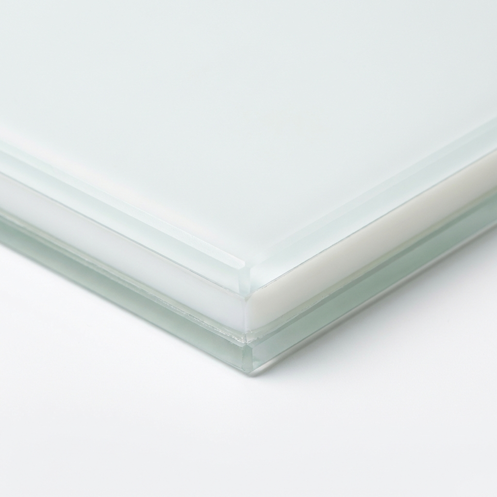 6.4mm White Laminate - cut to size glass