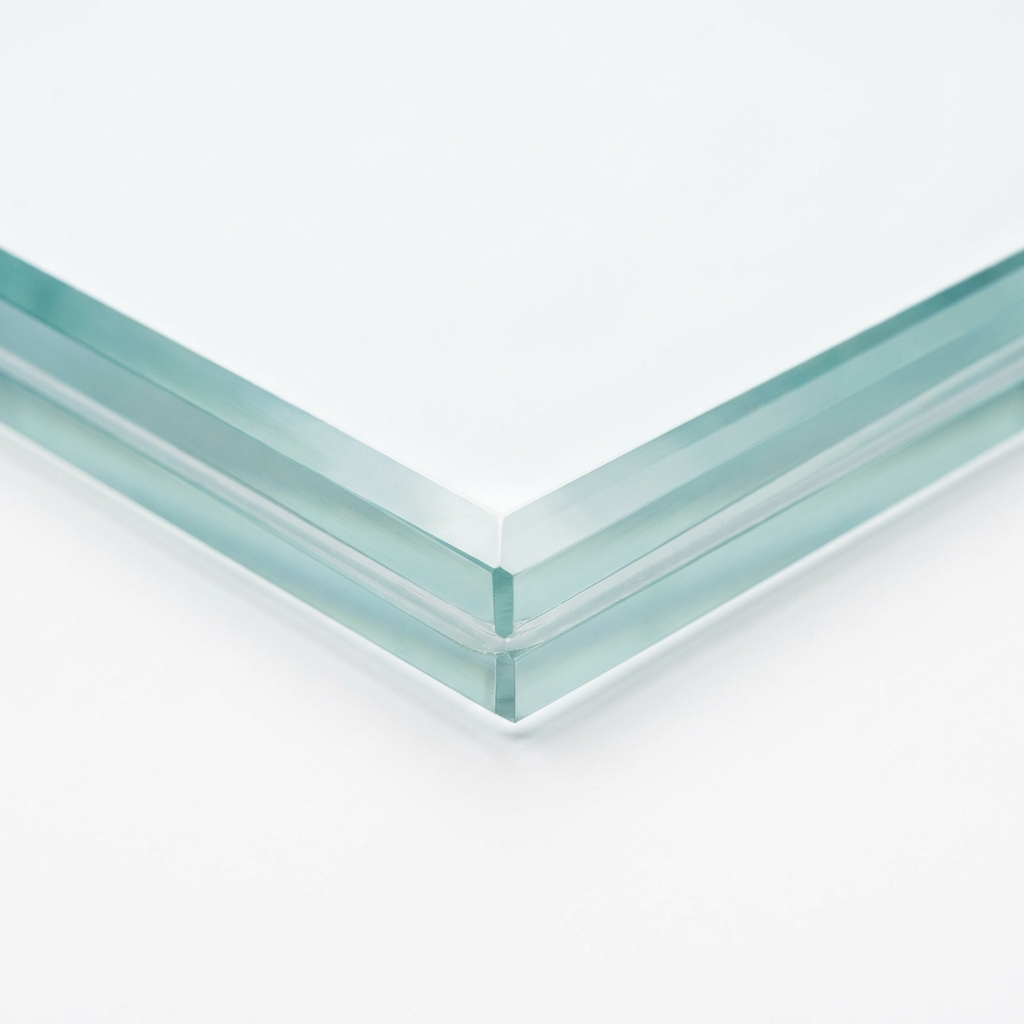 13.5mm Low Iron Toughened Laminated - cut to size glass